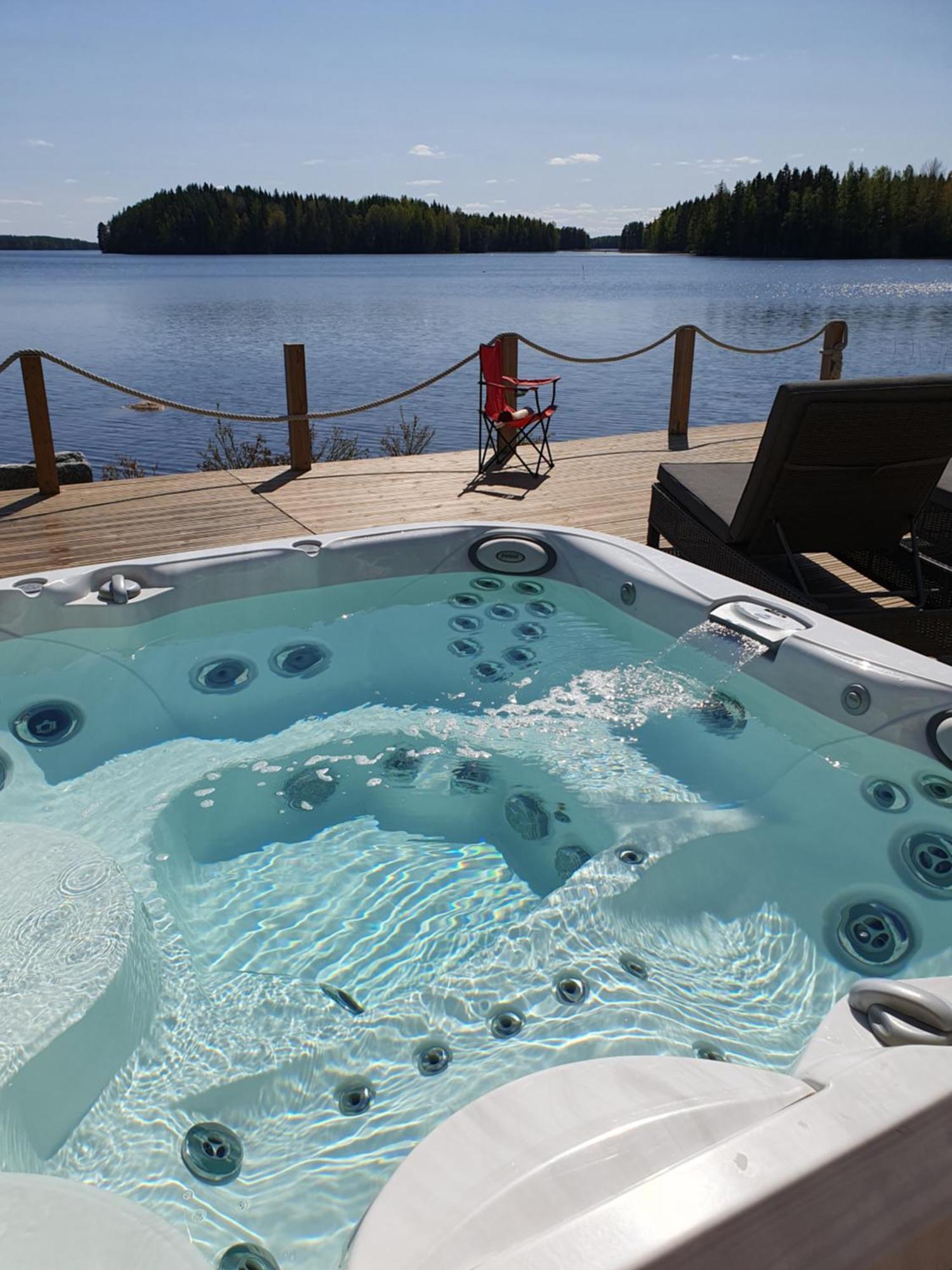 Stunning Log Cabin 45M2 On The Shore Of Kallavesi. Kuopio Exteriér fotografie