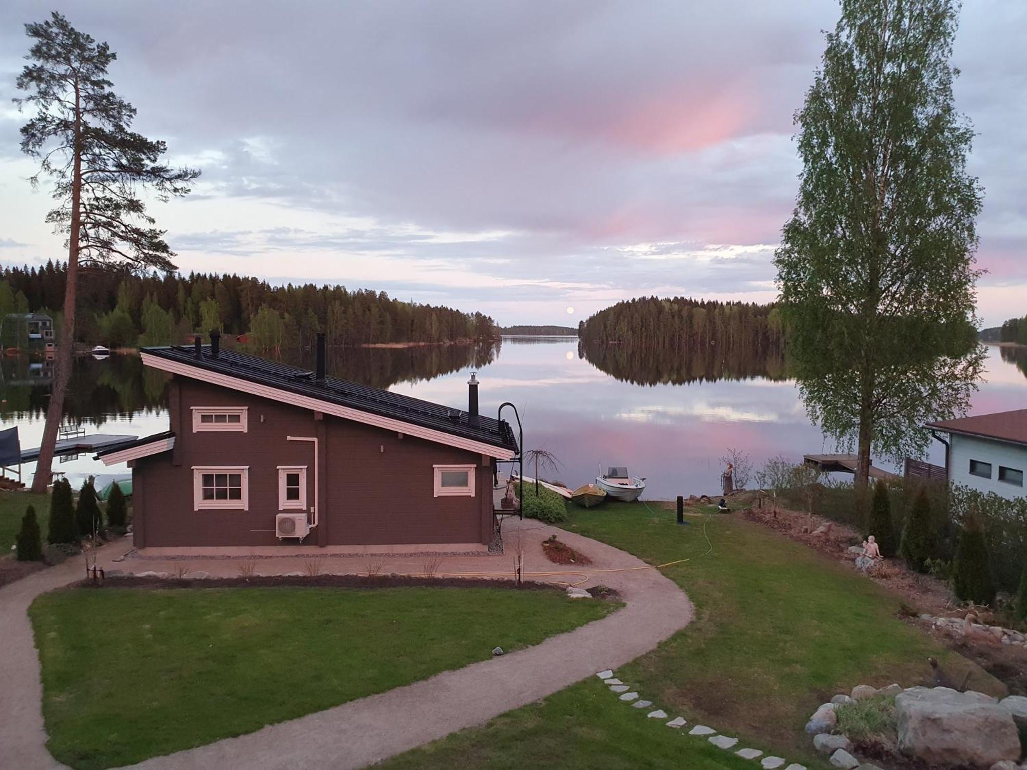 Stunning Log Cabin 45M2 On The Shore Of Kallavesi. Kuopio Exteriér fotografie