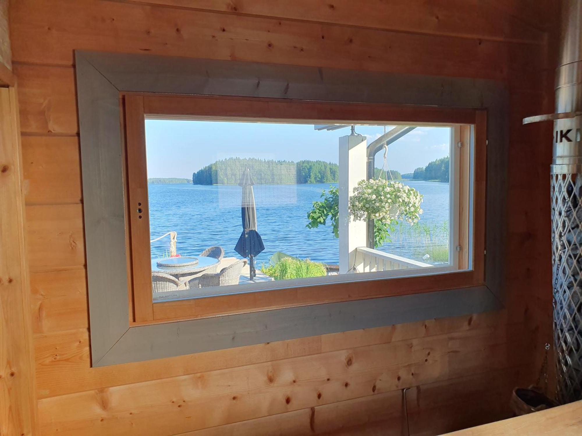 Stunning Log Cabin 45M2 On The Shore Of Kallavesi. Kuopio Exteriér fotografie